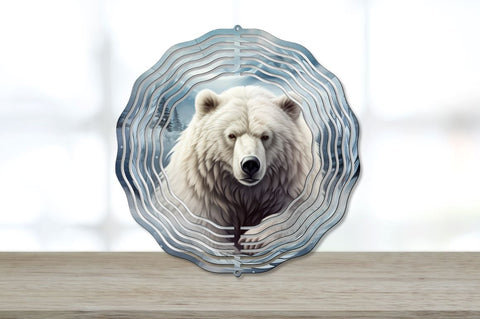 Winter Bear Wind Spinner Sublimation Designs Bundle Sublimation Regulrcrative 