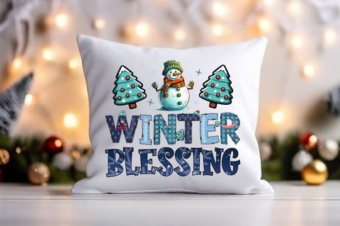 Winter blessing PNG Design Sublimation Designangry 