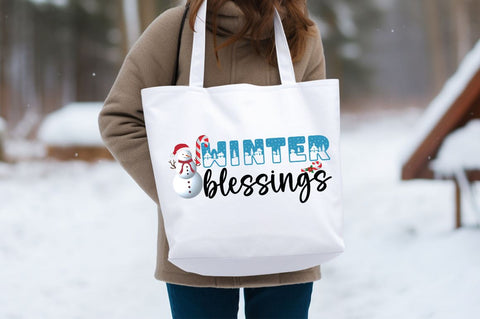 Winter blessings PNG Design Sublimation Designangry 