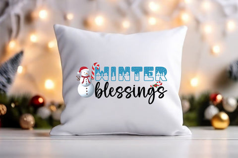 Winter blessings PNG Design Sublimation Designangry 