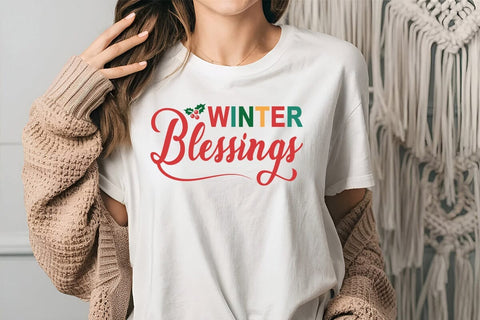 winter blessings SVG Angelina750 
