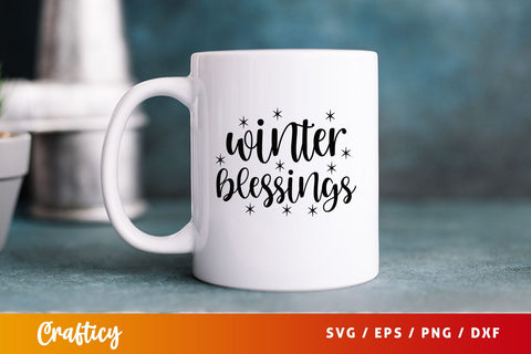winter blessings Svg Design SVG Designangry 