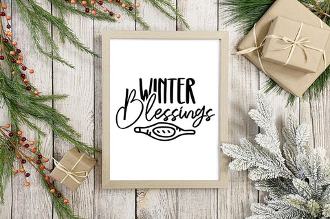 Winter blessings SVG Design SVG Designangry 