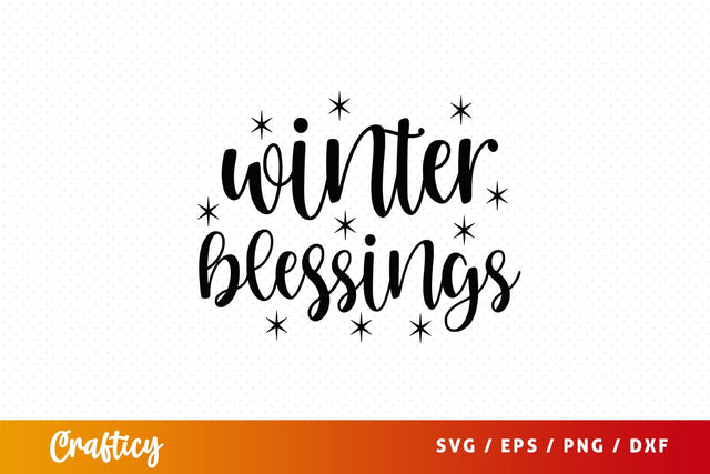 winter blessings Svg Design SVG Designangry 