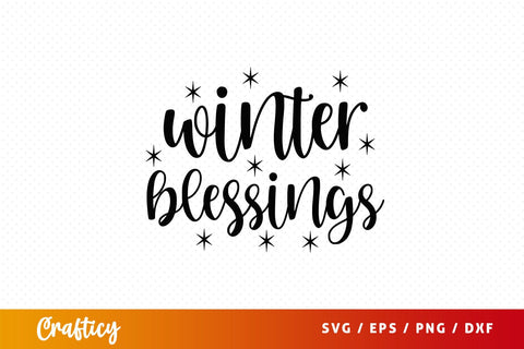 winter blessings Svg Design SVG Designangry 