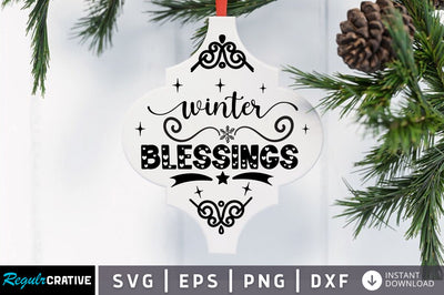 Winter blessings SVG Design SVG Regulrcrative 
