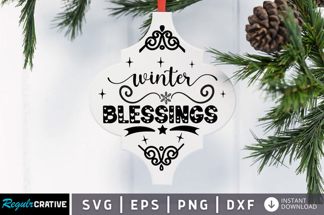Winter blessings SVG Design SVG Regulrcrative 