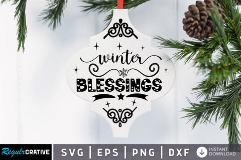 Winter blessings SVG Design SVG Regulrcrative 
