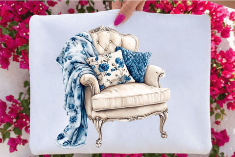 Winter Blue Christmas Clipart PNG Bundle Bundle. Sublimation SVGArt 