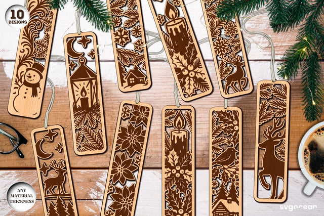 Winter Bookmarks Laser Cut Bundle SVG SvgOcean 