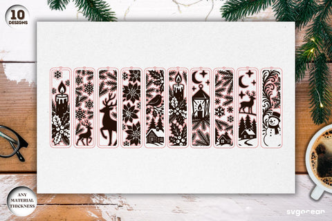 Winter Bookmarks Laser Cut Bundle SVG SvgOcean 