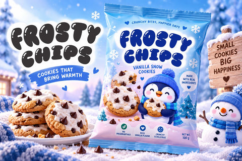 Winter Bubble - Happy Christmas Font Mozarella 