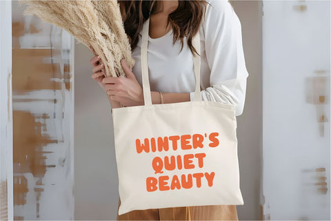 Winter Bubble - Retro Bubble Font Font Masyafi Studio 