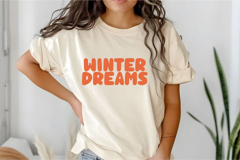 Winter Bubble - Retro Bubble Font Font Masyafi Studio 