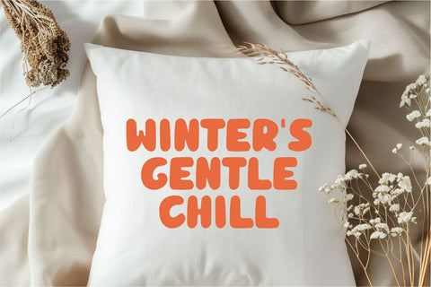 Winter Bubble - Retro Bubble Font Font Masyafi Studio 