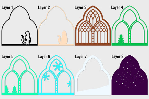 Winter Cat in Window SVG cut files SVG Angel on Empire 