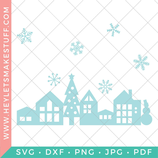 Winter / Christmas Candle Wraps SVG Hey Let's Make Stuff 