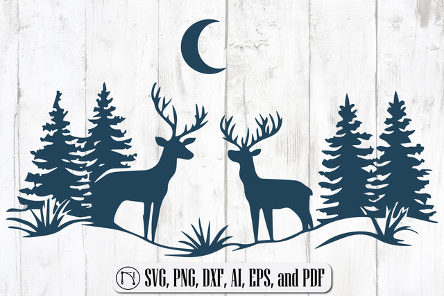 Winter Christmas Scene SVG Cut File SVG MD JOYNAL ABDIN 