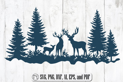 Winter Christmas Scene SVG Cut File SVG MD JOYNAL ABDIN 