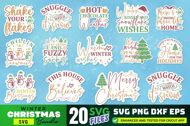Winter Christmas SVG Bundle SVG Designangry 