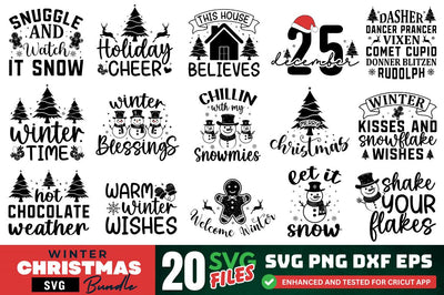 Winter christmas Svg Bundle SVG Designangry 