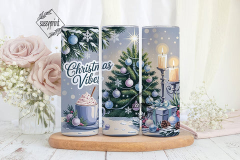 Winter Christmas Tree Skinny Tumbler Sublimation sassyprint 