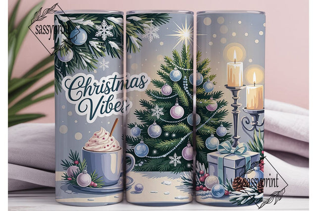 Winter Christmas Tree Skinny Tumbler Sublimation sassyprint 
