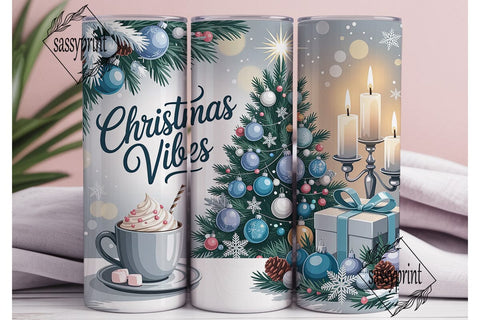 Winter Christmas Tree Skinny Tumbler Sublimation sassyprint 