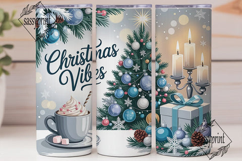 Winter Christmas Tree Skinny Tumbler Sublimation sassyprint 