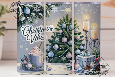 Winter Christmas Tree Skinny Tumbler Sublimation sassyprint 