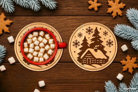 Winter Coffee Coasters SVG Bundle SVG SvgOcean 