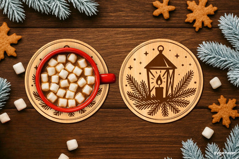 Winter Coffee Coasters SVG Bundle SVG SvgOcean 