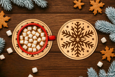 Winter Coffee Coasters SVG Bundle SVG SvgOcean 