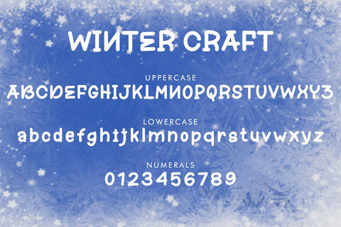 Winter Craft Font Prasetya Letter 