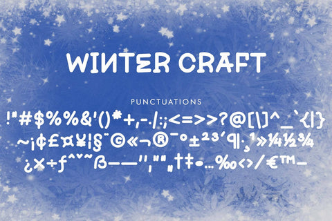 Winter Craft Font Prasetya Letter 