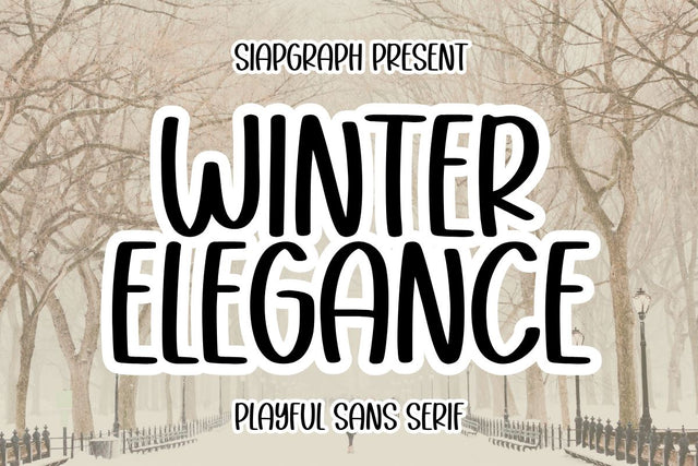 Winter Elegance Font Masyafi Studio 
