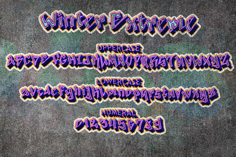 Winter Extreme Font Prasetya Letter 