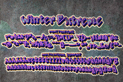 Winter Extreme Font Prasetya Letter 