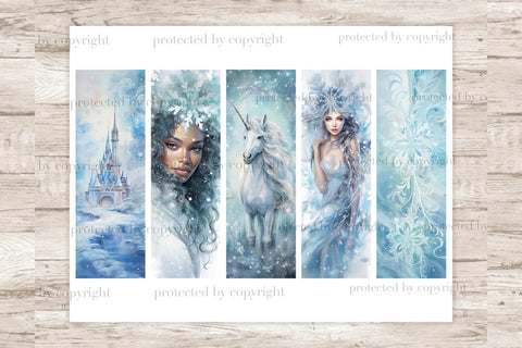 Winter Fairy Tale Bookmarks | Booklover Bookmarks SVG GlamArtZhanna 