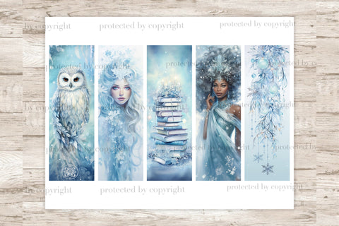 Winter Fairy Tale Bookmarks | Booklover Bookmarks SVG GlamArtZhanna 