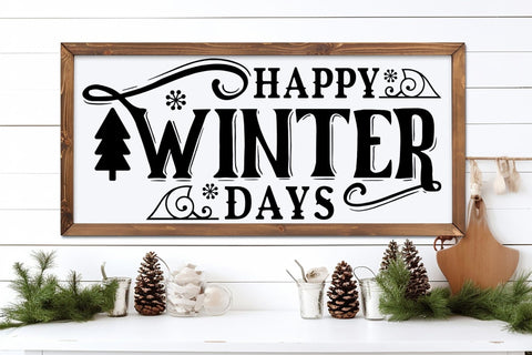Winter Farmhouse Sign SVG Bundle SVG CraftLabSVG 
