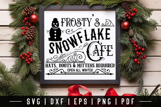 Winter Farmhouse Sign SVG Design SVG CraftLabSVG 