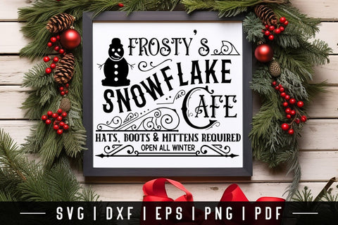 Winter Farmhouse Sign SVG Design SVG CraftLabSVG 