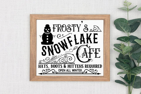 Winter Farmhouse Sign SVG Design SVG CraftLabSVG 