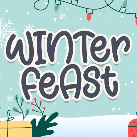 Winter Feast Font Font Dm Letter Studio 