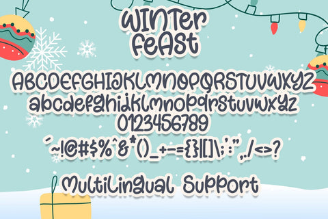 Winter Feast Font Font Dm Letter Studio 