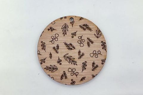 Winter Floral Ornament Laser SVG File SVG Crafting With Brenna 