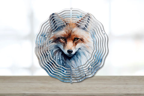 Winter Fox Wind Spinner Sublimation Designs Bundle Sublimation Regulrcrative 