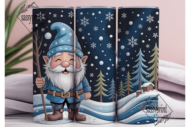 Winter Gnome Snow Scene 20oz Tumbler Sublimation sassyprint 