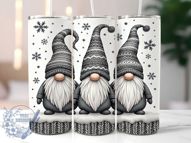 Winter Gnomes Christmas Festive Cute Holiday Tumbler Wrap, Christmas Gnome Wrap, 20oz Holiday Drinkware, Gnome Sublimation, Festive Tumbler Design, Cute Winter Gifts, Holiday Decor Tumbler Sublimation ToriDesigns 